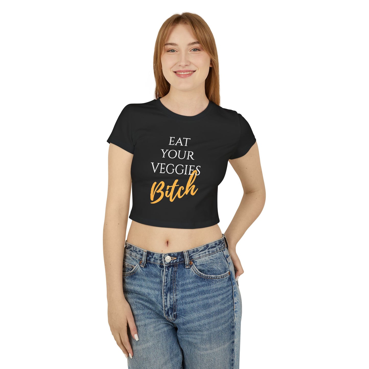 EAT YOUR VEGGIES BITCH™ CROP TEE